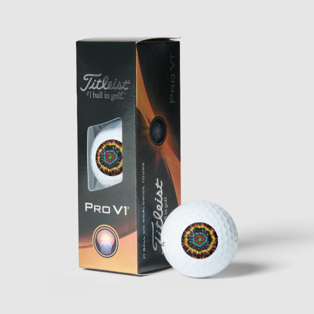 Black Opal Tie Dye,   Golf Balls (Packaging)