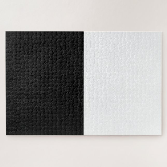 black or white jigsaw puzzle (Horizontal)