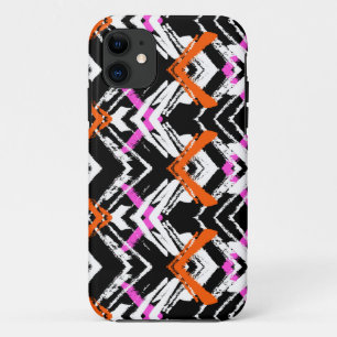 Black, Orange, And Pink Hand Drawn Arrow Pattern Case-Mate iPhone Case