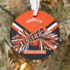 Black, Orange and White Cheerleader
