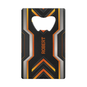 Black & Orange Gaming Background Monogram