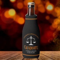 Black Orange Law School Custom Graduation Party