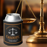 Black Orange Law School Custom Graduation Party