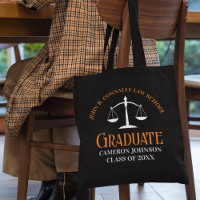 Black Orange Law School Graduate Personalised