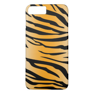Black Orange Tiger Stripes Case-Mate iPhone Case
