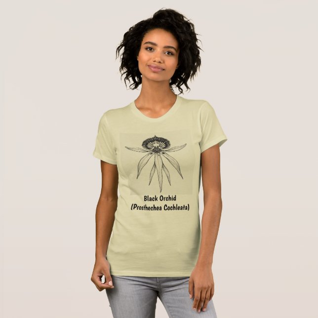 Black Orchid of Belize T-Shirt (Front Full)