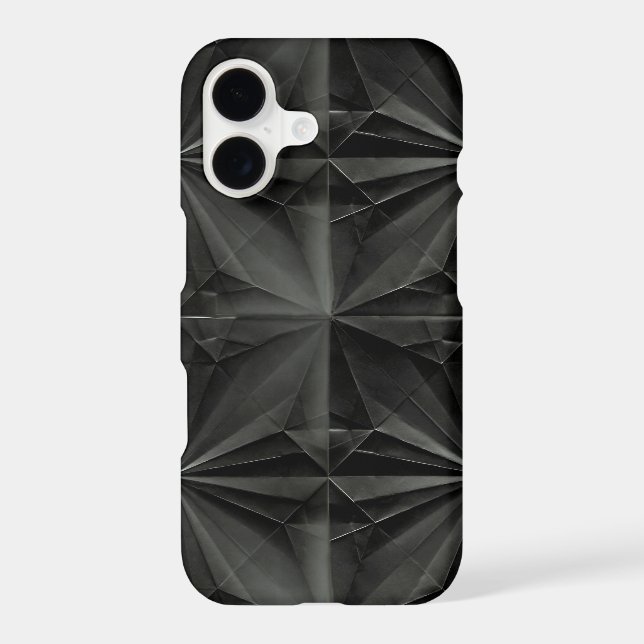 Black Origami Folded Paper (Back)