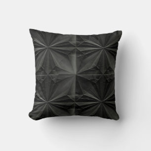Black Origami Pattern Cushion
