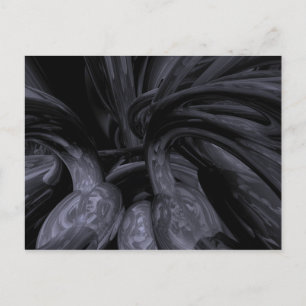 Black Out Abstract Postcard