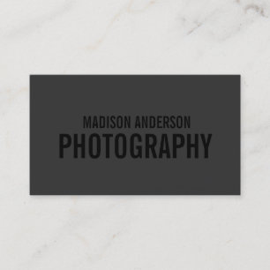 Black Out Photography Business Cards