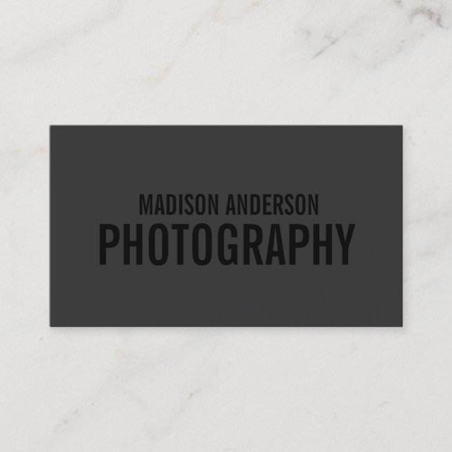 Black Out Photography | Business Cards (Front)