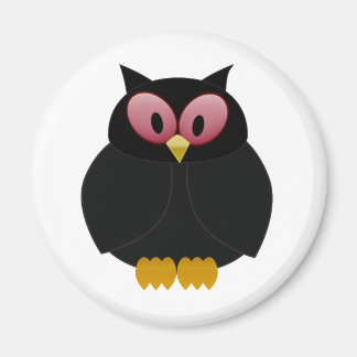 Black owl magnet