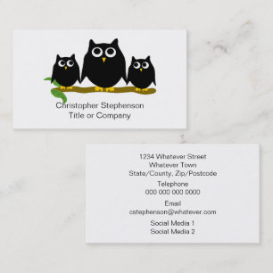 Black Owls Design Business Card
