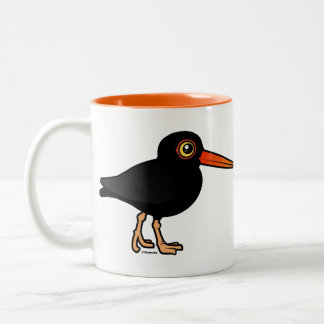 Black Oystercatcher Two-Tone Coffee Mug
