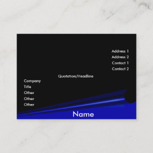 Black Page Curl Profile Card