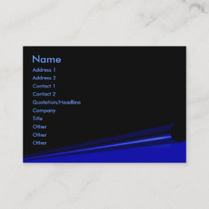 Black Page Curl Profile Card