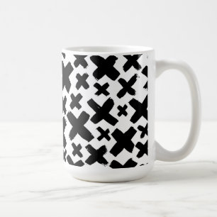 Black Paint Splash Pattern Coffee Mug