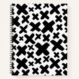 Black Paint Splash Pattern Notebook