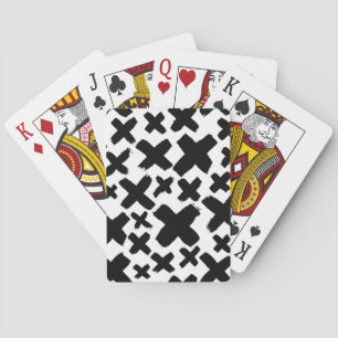 Black Paint Splash Pattern Playing Cards