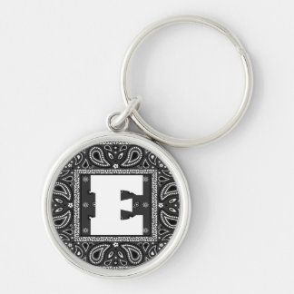 Black Paisley Bandanna Birthday Hip Hop Rap Scarf Key Ring