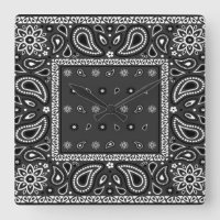 Black Paisley Bandanna Birthday Hip Hop Rap Scarf
