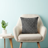 Black Paisley Design Pillow (Chair)
