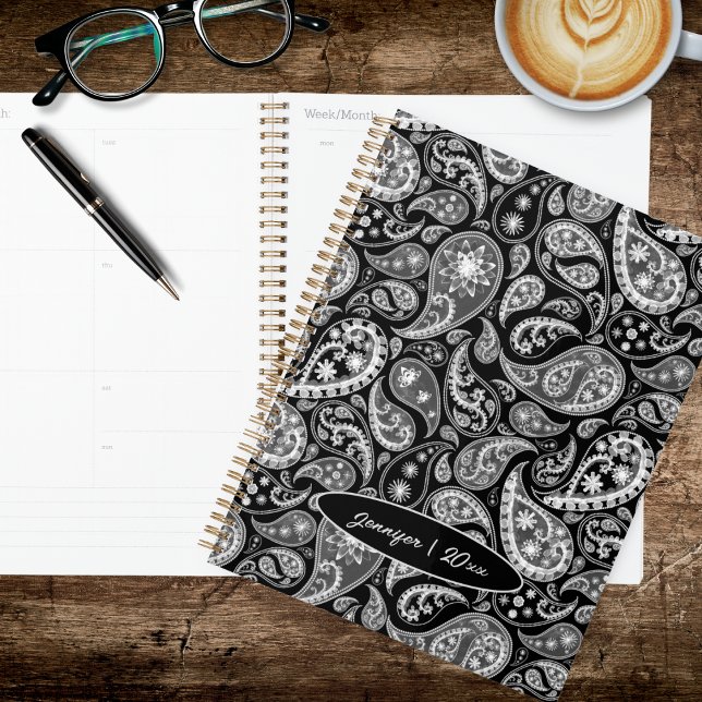 Black Paisley Planner (Creator Uploaded)