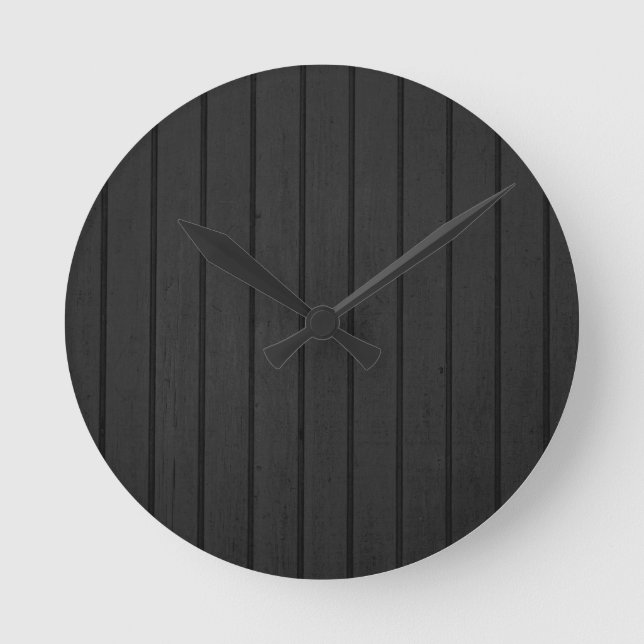 Black Panels Round Clock (Front)