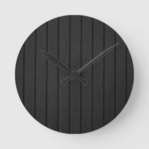 Black Panels Round Clock