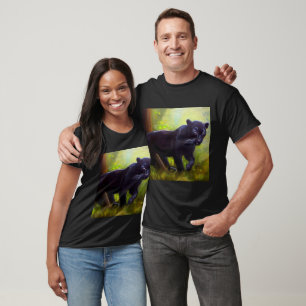 Black Panther (10) Wild Cat T-Shirt