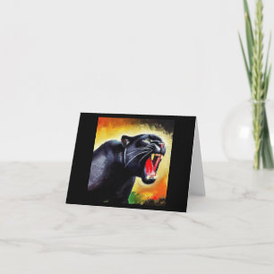 Black Panther (7) Wild Cat Card