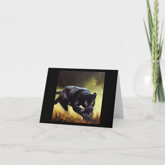 Black Panther (9) Wild Cat  Card (Front)