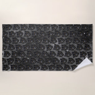 Black Panther Beach Towel