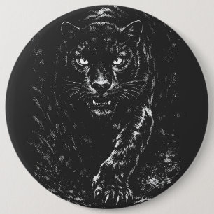 Black Panther — by BurnsInHell 6 Cm Round Badge