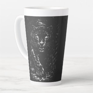 Black Panther — by BurnsInHell Latte Mug