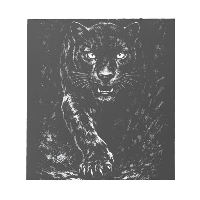 Black Panther — by BurnsInHell Notepad (Front)