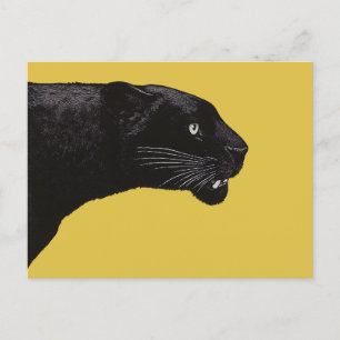 Black Panther by Toshi Yoshida Postcard