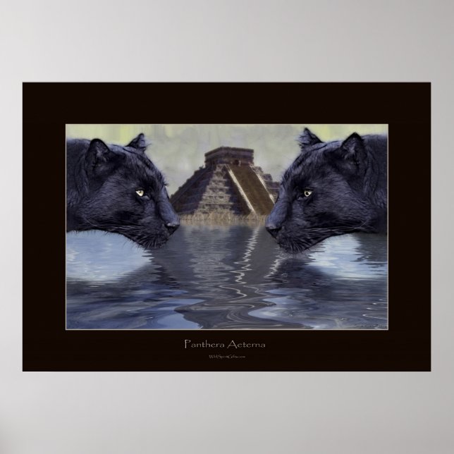 BLACK PANTHER & CHICHEN ITZA Art Poster (Front)