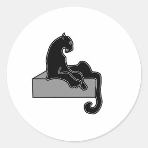 black Panther Classic Round Sticker