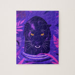 Black Panther Crouching in a River Jigsaw Puzzle<br><div class="desc">Black Panther crouching in a river.</div>