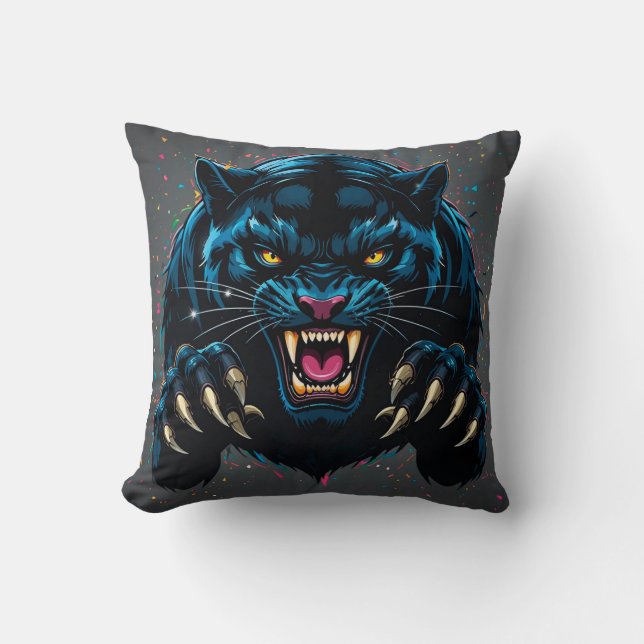 Black panther cushion (Front)