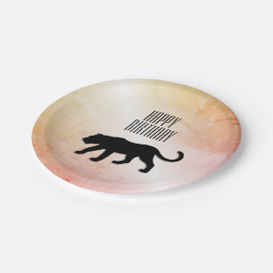 Black Panther Custom Party Paper Plate