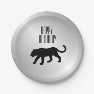 Black Panther Custom Party Paper Plate