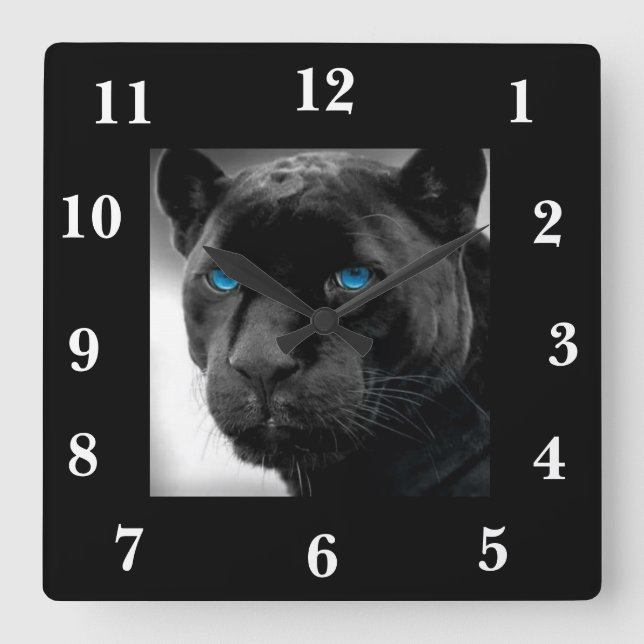 BLACK PANTHER DESIGN WALL CLOCK (Front)