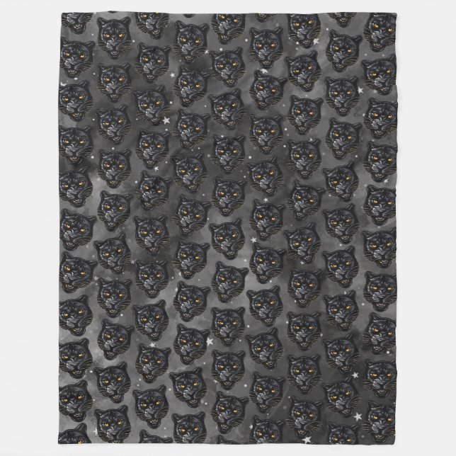 Black Panther Fleece Blanket (Front)