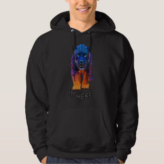 Black Panther Graphic "I'm Here" T-Shirt Hoodie