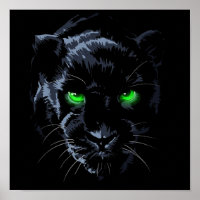 Black Panther green eye black