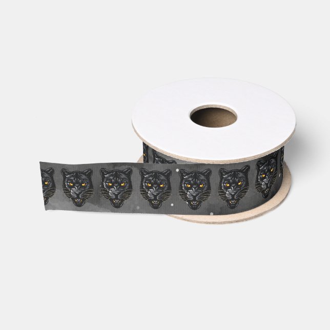Black Panther Grosgrain Ribbon (Spool)