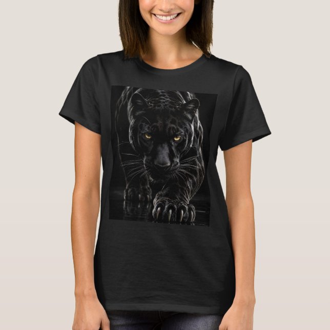 Black Panther – Hyper-Realistic 3D T-Shirt (Front)