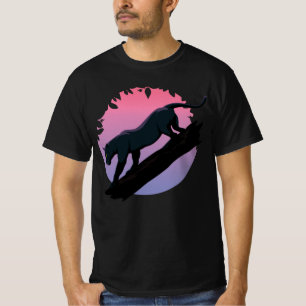 Black Panther Jungle Animal Men's T-Shirt